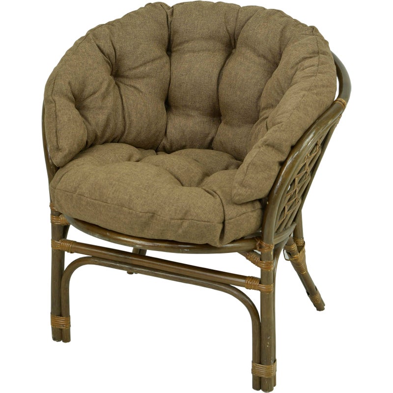 Poduszka na fotel rattanowy rattan AMPO brązowy melanż 1 szt.