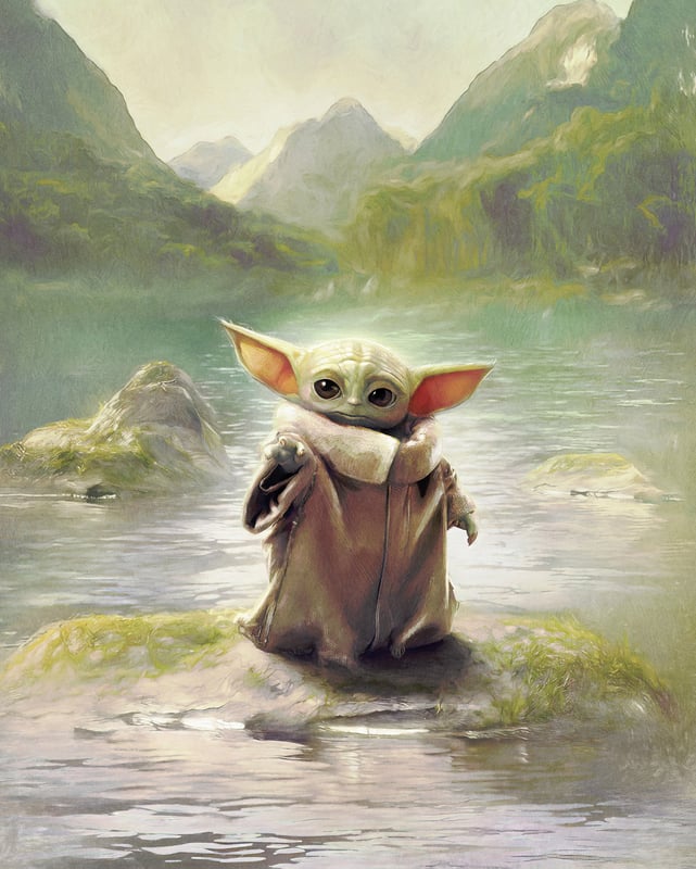 Fototapeta Star Wars zielonym - 200 x 250 cm - KOMAR