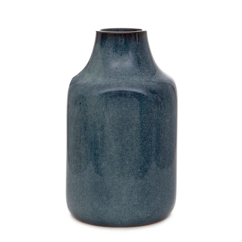 Wazon RUFUS ceramiczny granatowy 13x13x22 cm HOMLA