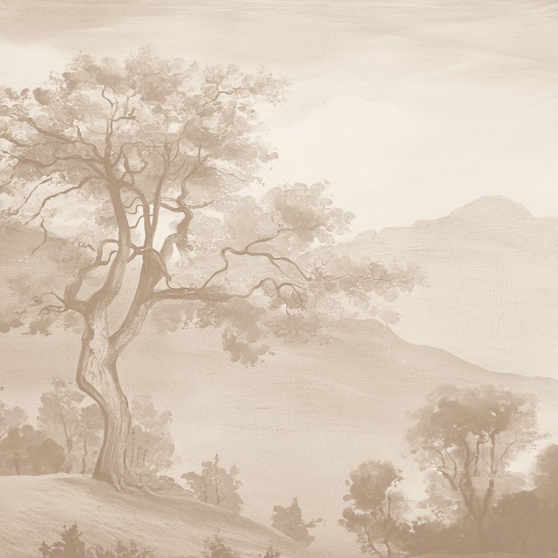 Fototapeta włoski krajobraz beżowym - 4 x 2.79 m - ESTAHOME