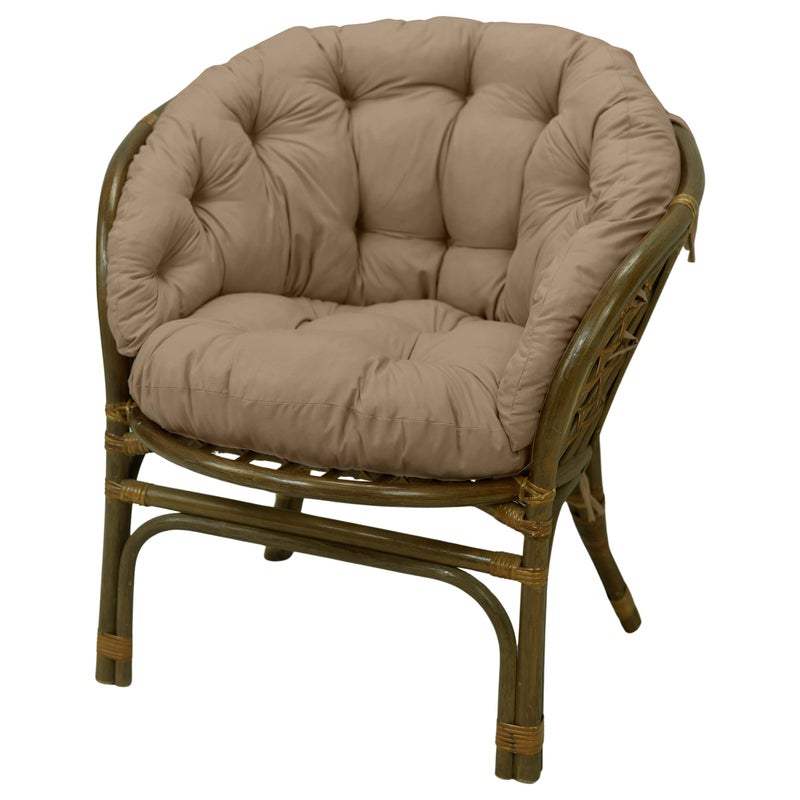 Poduszka na fotel rattanowy rattan AMPO beżowy 1 szt.