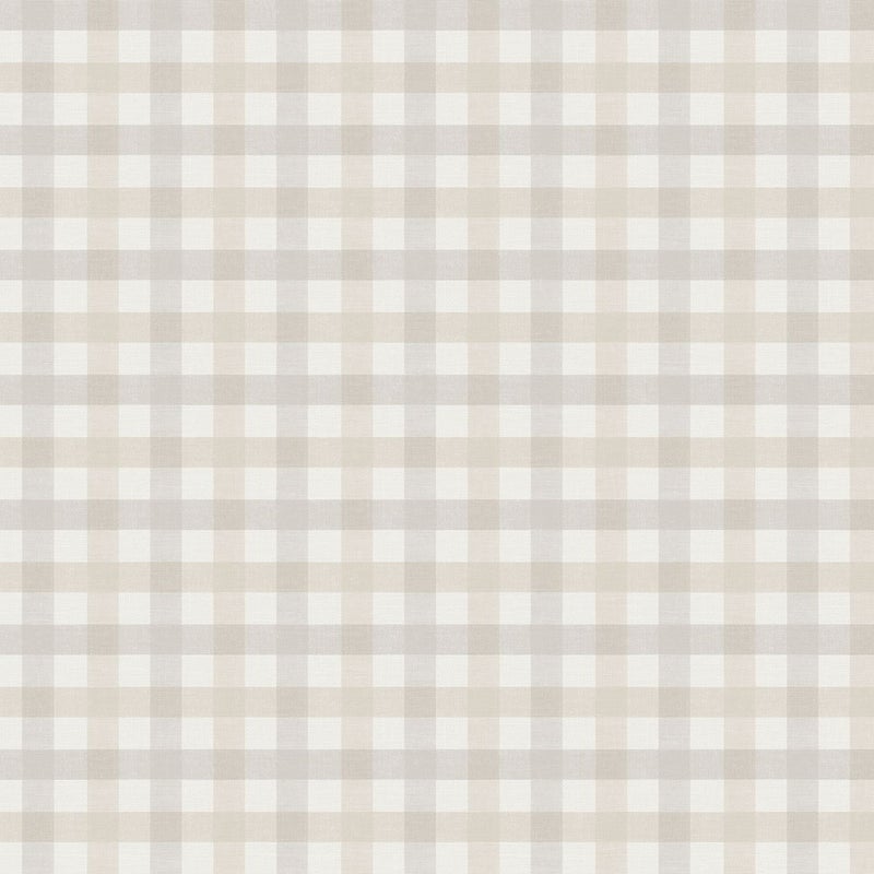 Tapeta sprawdź wzór beżowym - 53 cm x 10 m - SANDERS & SANDERS