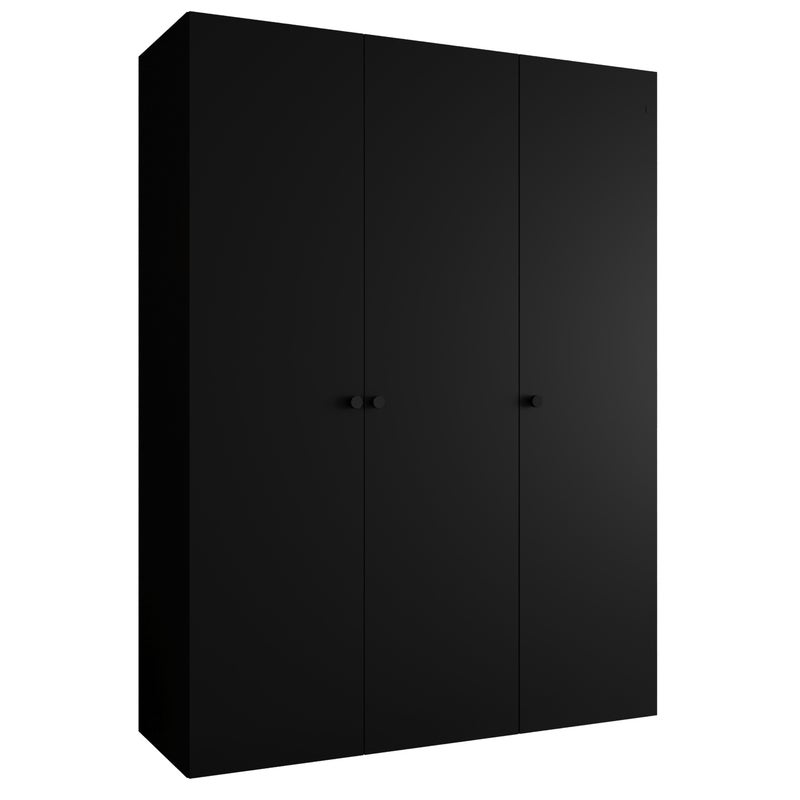 Szafa uchylna otwierana Parma 1 150 x 52 x 202 cm czarny + u. czarny Abiks Meble