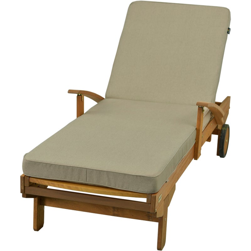 Poduszka na leżankę ogrodową AMPO wodoodporna beżowy 1 szt.