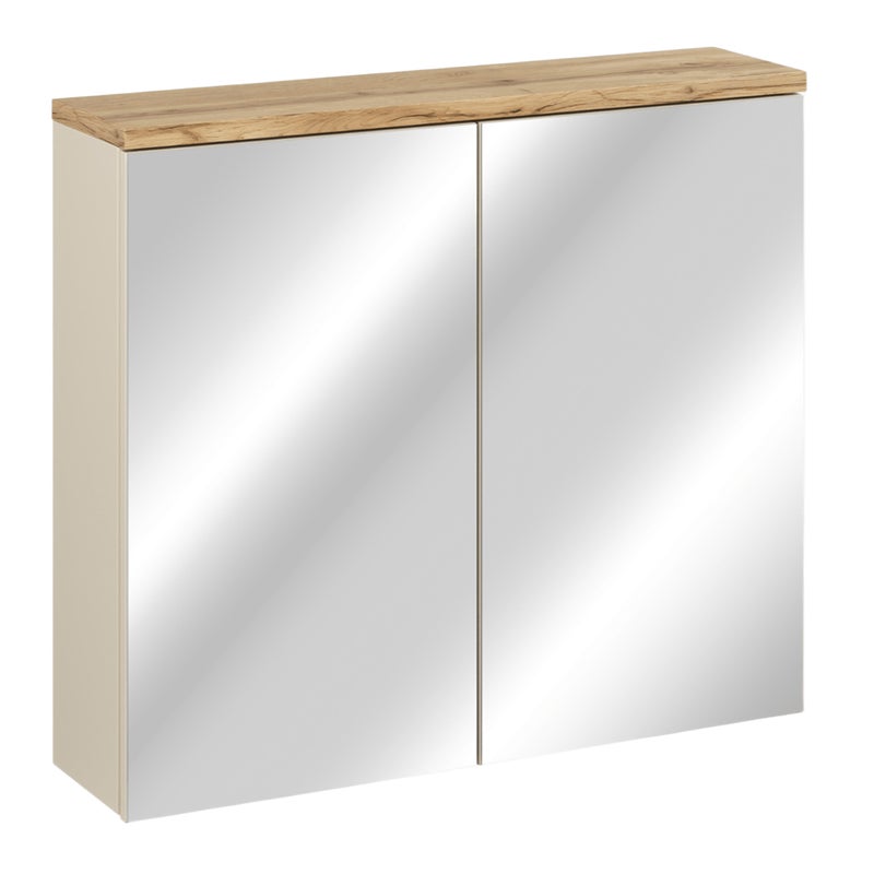 Szafka łazienkowa z lustrem bez oświetlenia BALI CASHMERE 84-80-2D 80 x 70 x cm COMAD