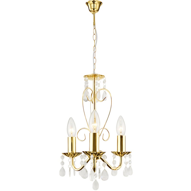 Lampa Sufitowa Wisząca Toolight Ebt012-3Cp Złoty