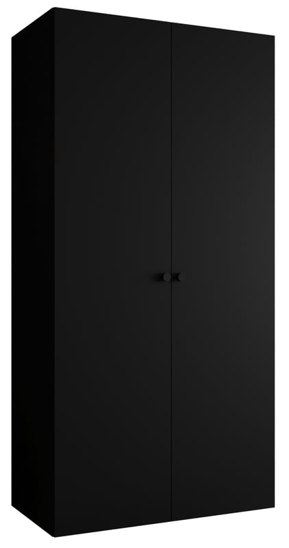 Szafa uchylna otwierana Parma 1 100 x 52 x 202 cm czarny + u. czarny Abiks Meble