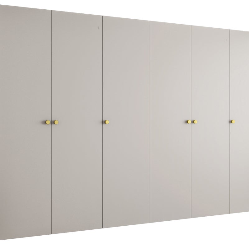 Szafa uchylna otwierana Parma 1 300 x 52 x 202 cm kaszmir + u. złoty Abiks Meble