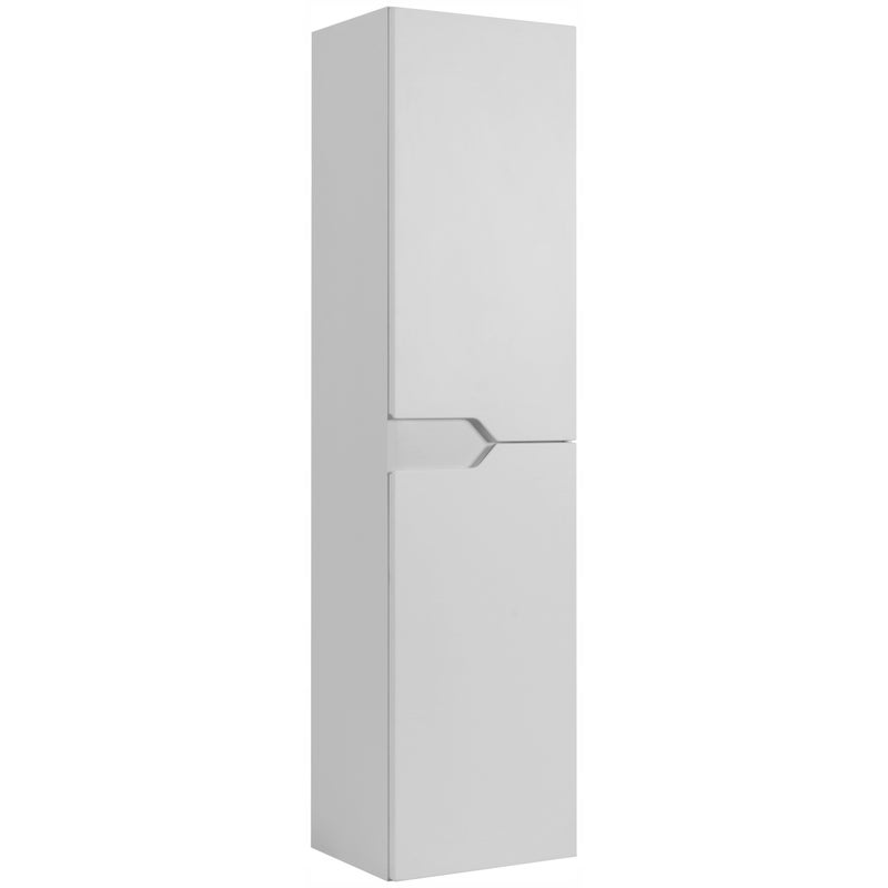 Słupek łazienkowy MODERN 35x136 cm biały MDF frezowane uchwyty