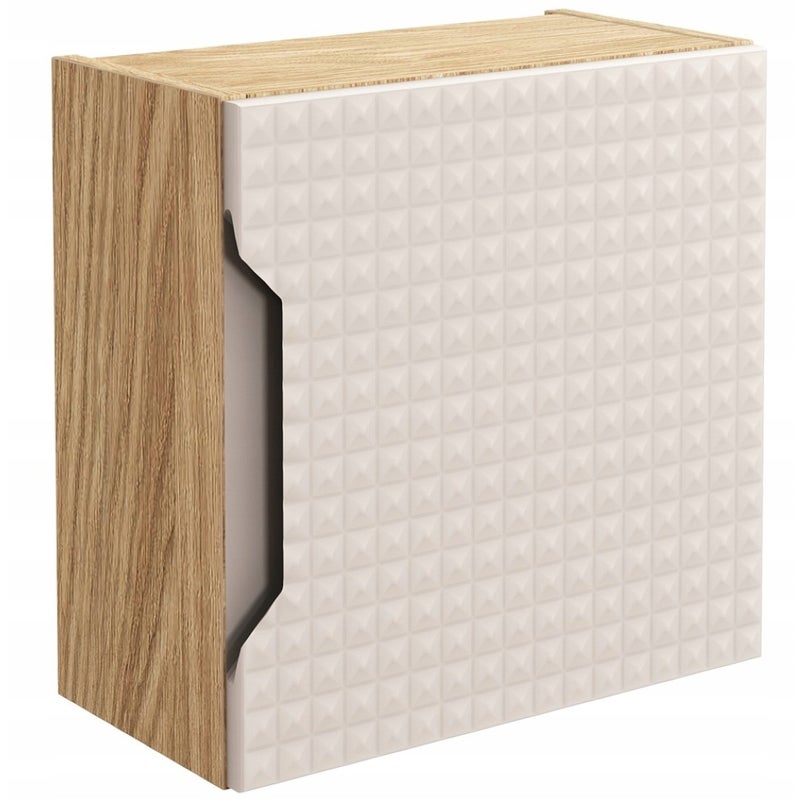 Szafka łazienkowa LUXOR 35 cm dąb olejowany beżowy front 3D MDF