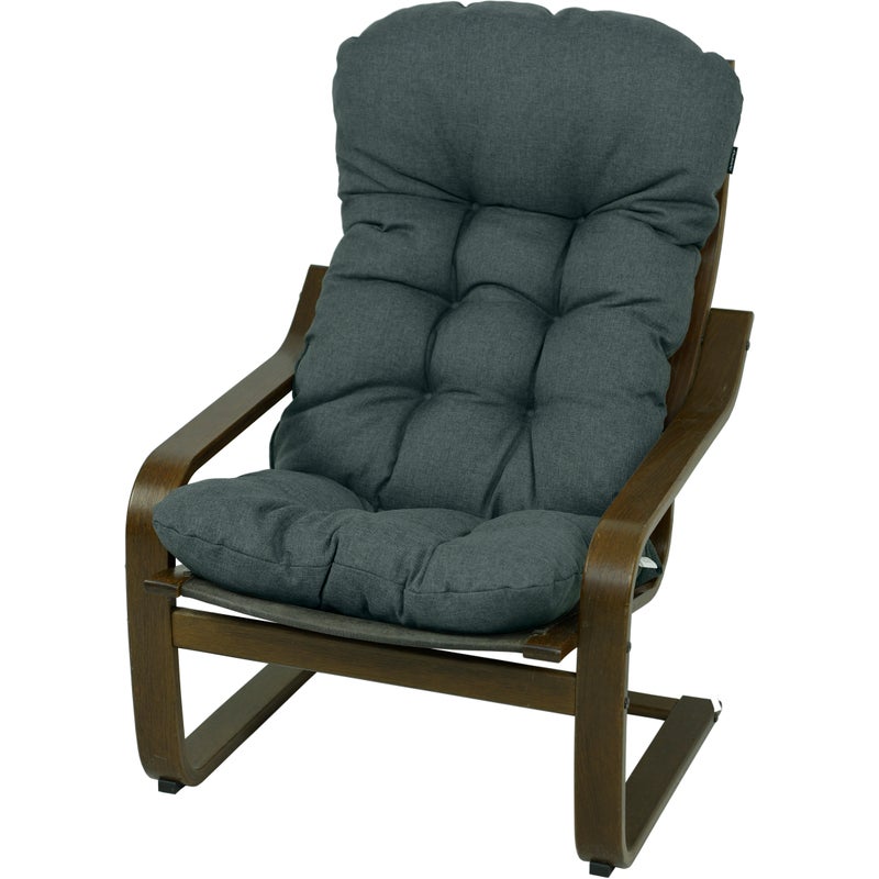 Poduszka na fotel drewniany Poang AMPO ciemny szary melanż 1 szt.