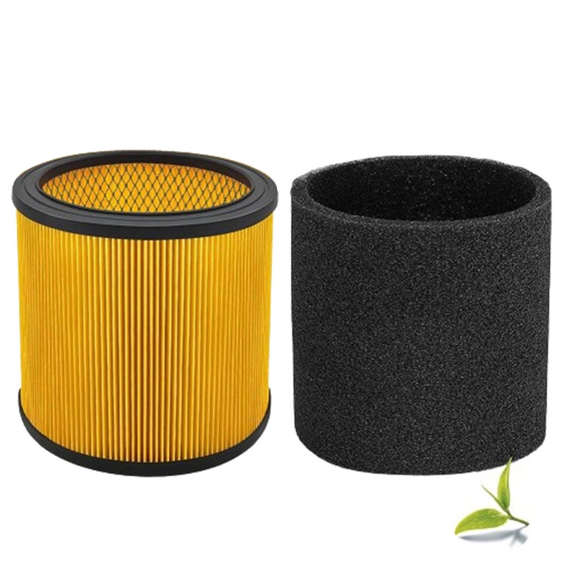 Filtr zamienny do odkurzacza Vacmaster 5-20 galonów / odkurzacza Hart Shop 5-17 galonów – w zestawie z mokrymi piankowymi rękawami