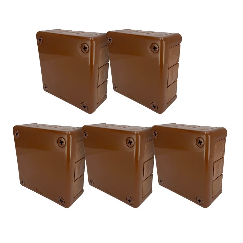 Puszka natynkowa hermetyczna 118x118x46mm 12-wlotowa, z dławikami gumowymi, IP55 zamknięcie 