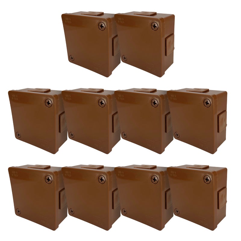 Puszka natynkowa hermetyczna 86x86x40mm 4-wlotowa, z dławikami gumowymi, IP55 zamknięcie 