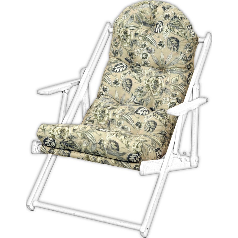 Poduszka na leżak drewniany AMPO beżowy szary 1 szt.