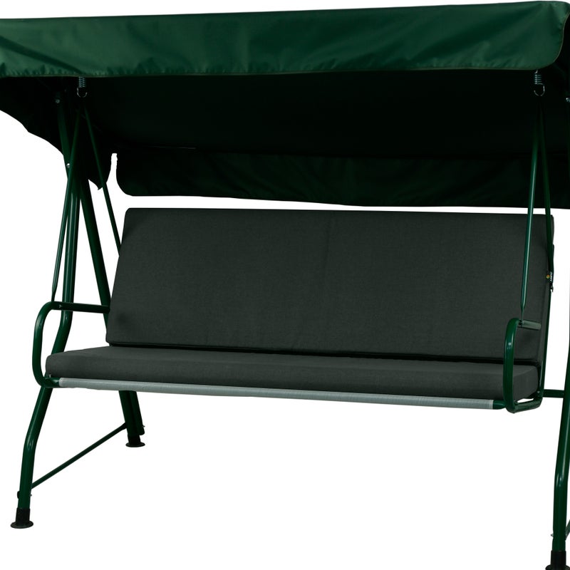 Poduszka na huśtawkę ogrodową AMPO wodoodporna 150 cm ciemny szary 1 szt.