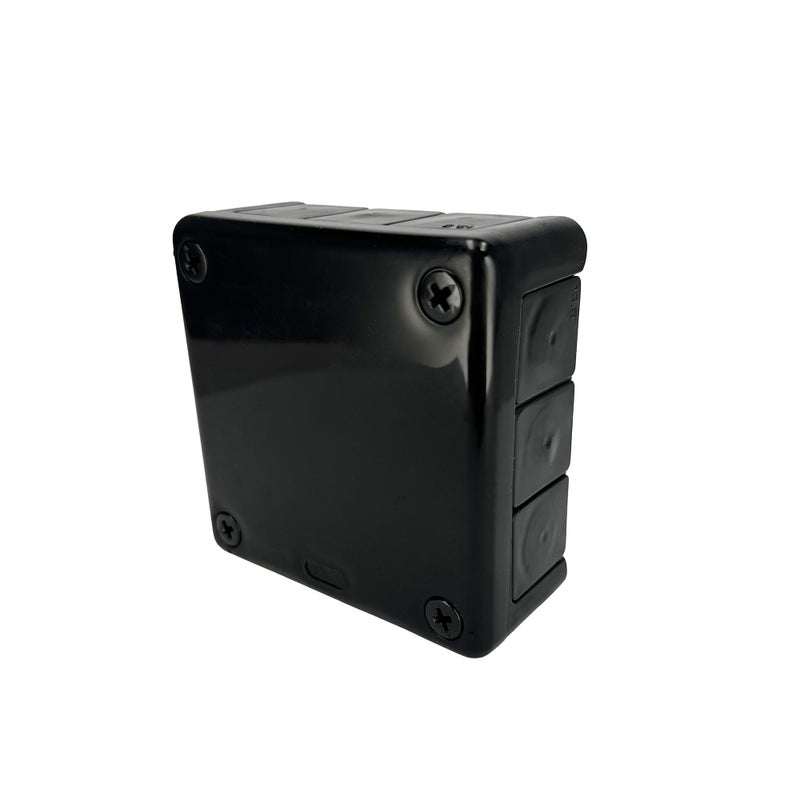 Puszka natynkowa hermetyczna 98x98x42mm 12-wlotowa, z dławikami gumowymi, IP55 zamknięcie 