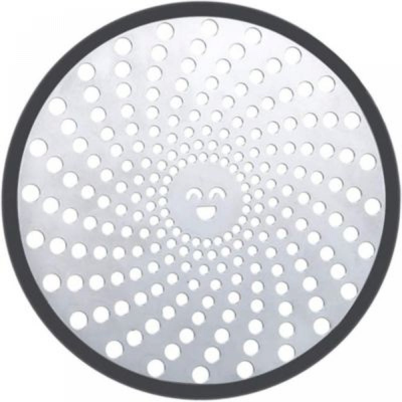 Odpływ prysznicowy ze stali nierdzewnej, łapacz włosów, filtr do włosów, srebrny, średnica 11 cm