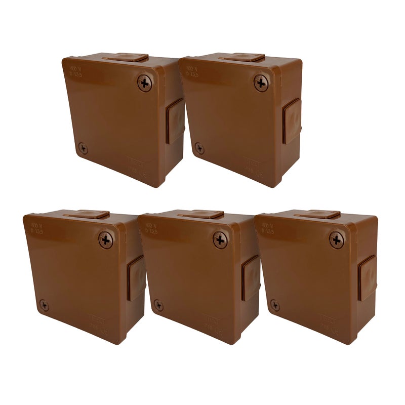 Puszka natynkowa hermetyczna 86x86x40mm 4-wlotowa, z dławikami gumowymi, IP55 zamknięcie 