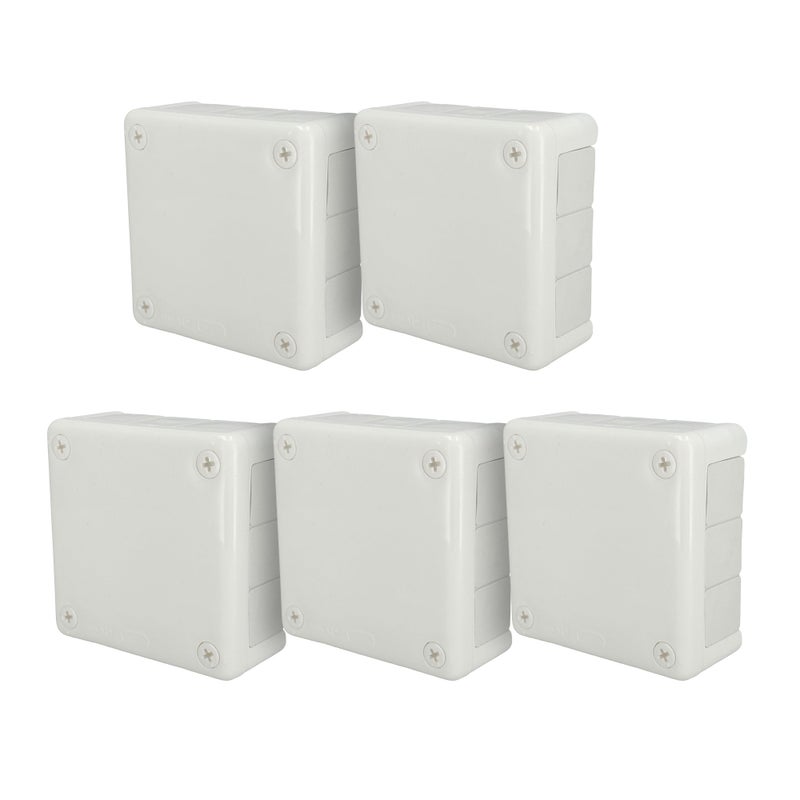 Puszka natynkowa hermetyczna 118x118x46mm 12-wlotowa, z dławikami gumowymi, IP55 zamknięcie 