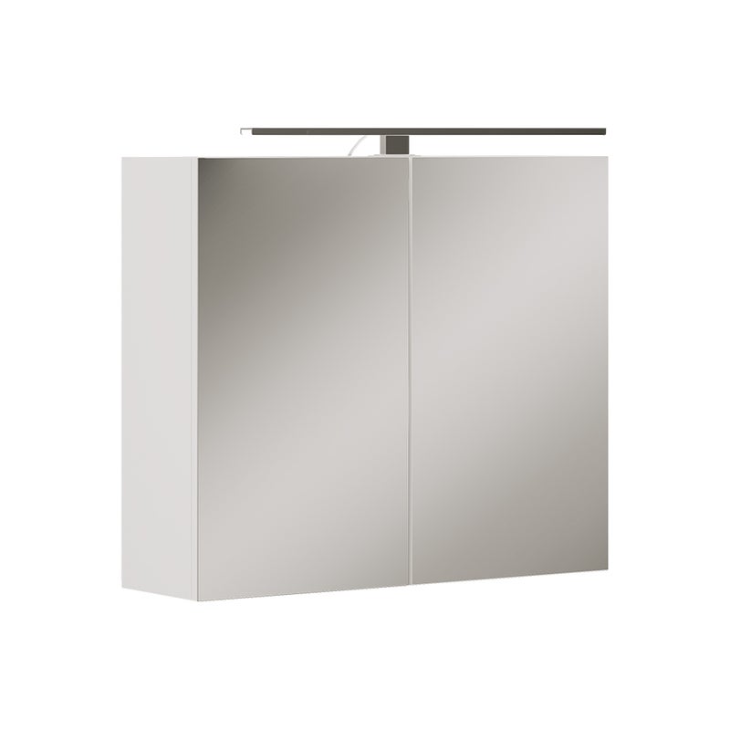Vicco Szafka z lustrem w łazience Lavio, Biały, 70 x 60 cm z oświetleniem LED