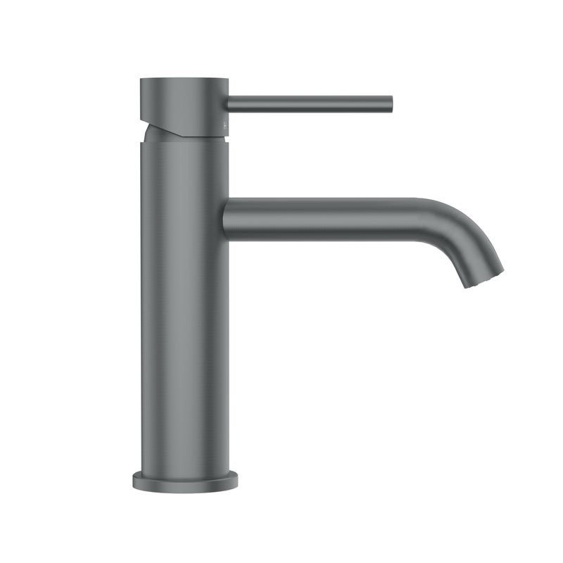 BALNEO bateria umywalkowa Gun Metal ciemnoszara stal nierdzewna jednouchwytowa bateria CASCADE