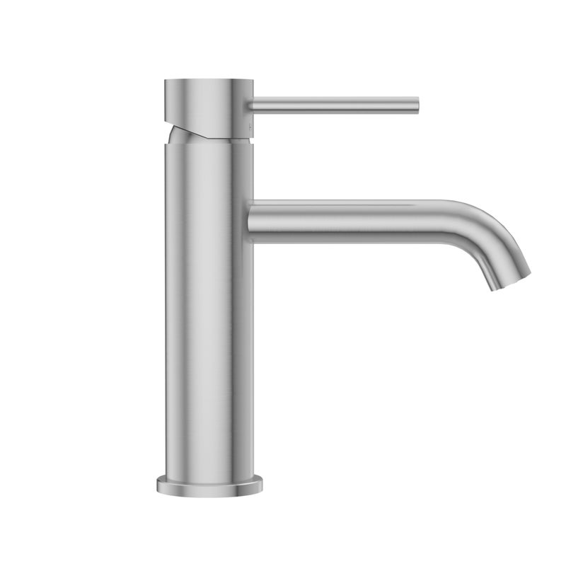 BALNEO bateria umywalkowa szczotkowana stal nierdzewna srebrna jednouchwytowa bateria CASCADE INOX