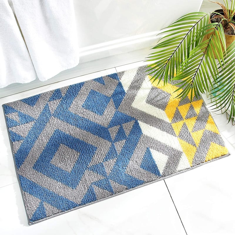 Mata antypoślizgowa do łazienki, wycieraczka wewnętrzna, wycieraczka antypoślizgowa, chłonna i trwała, (50 x 80 cm), nadająca się do prania w pralce,