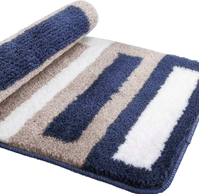 Mata antypoślizgowa do łazienki, mata kuchenna, miękka mata łazienkowa z mikrofibry, szybkoschnąca, pochłaniająca wodę mata prysznicowa