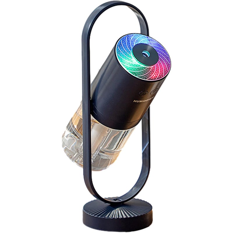Miniaturowy, przenośny nawilżacz powietrza – nawilżacz powietrza z chłodną mgiełką o pojemności 200 ml i lampką nocną, osobisty nawilżacz powietrza U