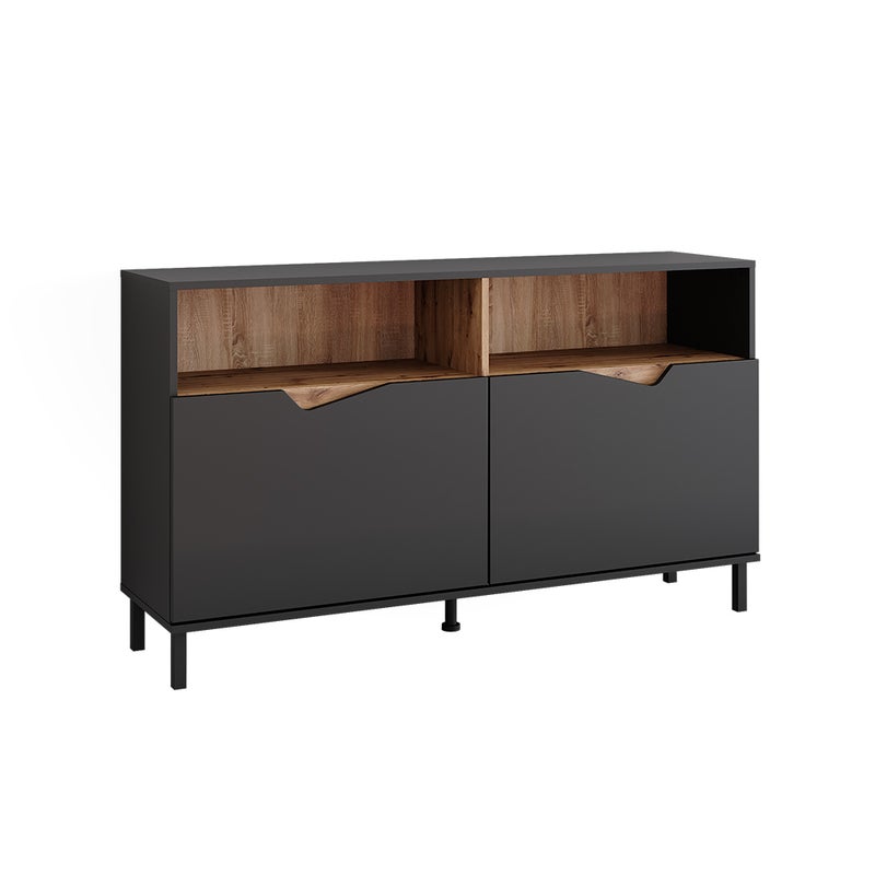 Vicco Kredens Marelle, Antracyt/Artisan, 140 x 81.3 cm z 2 drzwiami