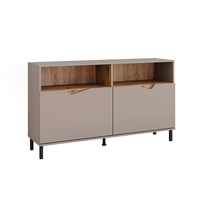 Vicco Kredens Marelle, Greige/Artisan, 140 x 81.3 cm z 2 drzwiami