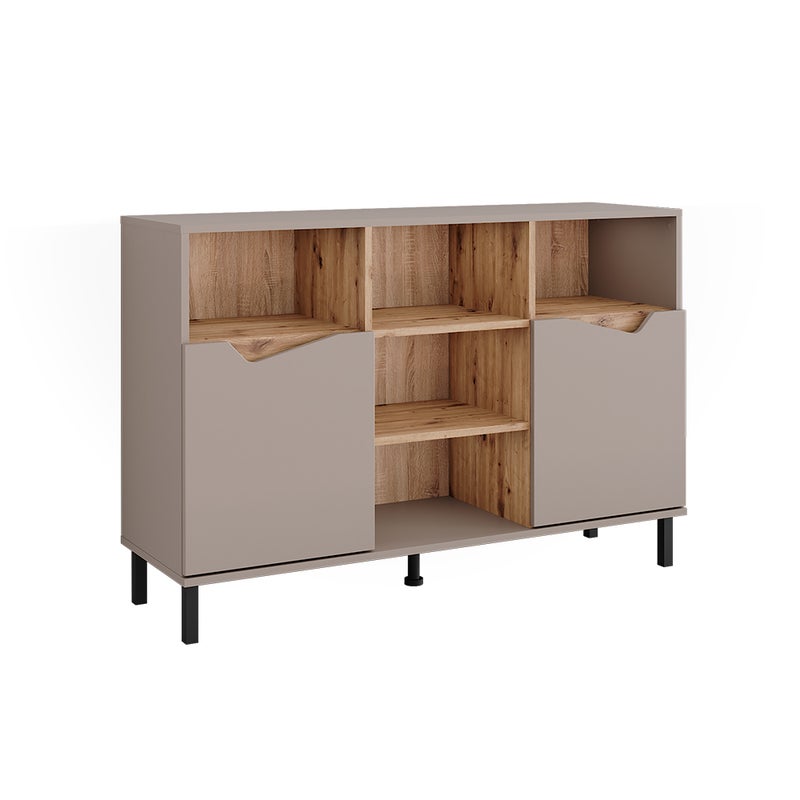 Vicco Kredens Marelle, Greige/Artisan, 120 x 81.3 cm z 2 drzwiami