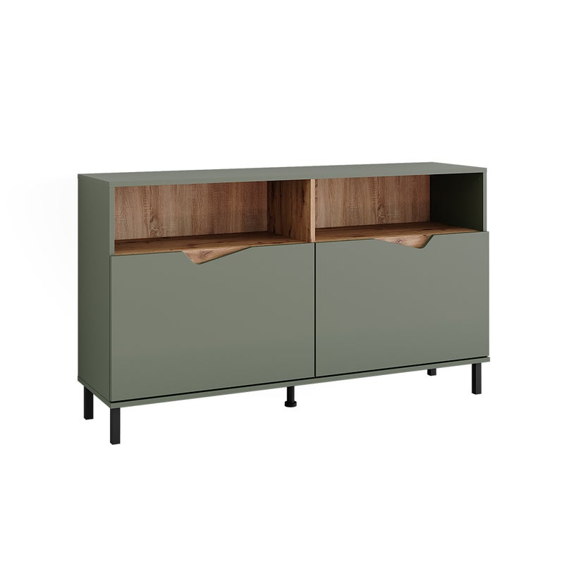 Vicco Kredens Marelle, Zielony/rzemieślniczy, 140 x 81.3 cm z 2 drzwiami