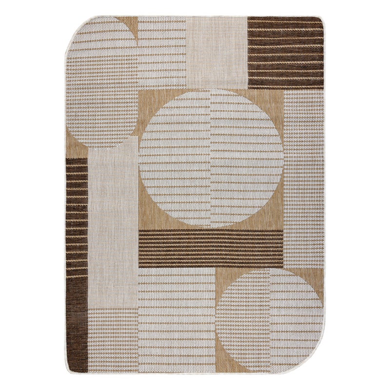 Dywan ORGANIC 2769 sizal Geometryczny ecru / naturalny - nowoczesny nieregularny kształt 160x220 cm