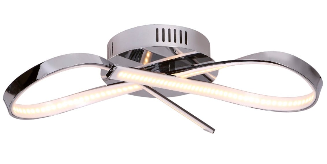 Lampa wisząca INFINITY LED 14W Ciepła biel 1120lm chromowana wym: 14 x 45 x 15 cm Maxlight