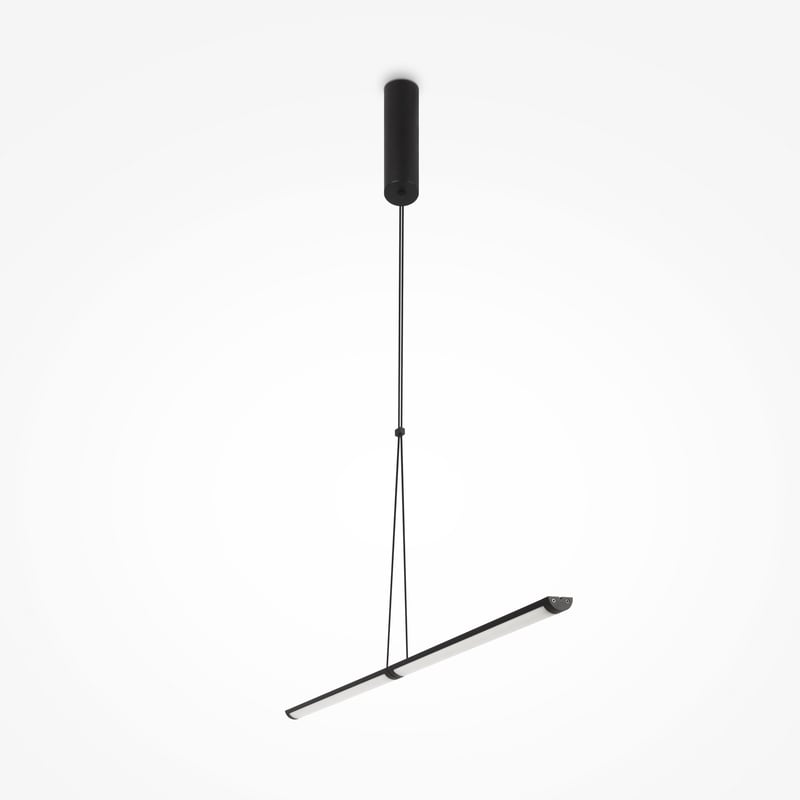 Lampa wisząca SUPERSYMMETRY LED 18W Neutralna biel 1050lm czarna matowa-biała wym: 205 x 4 x 88,6 cm Maytoni