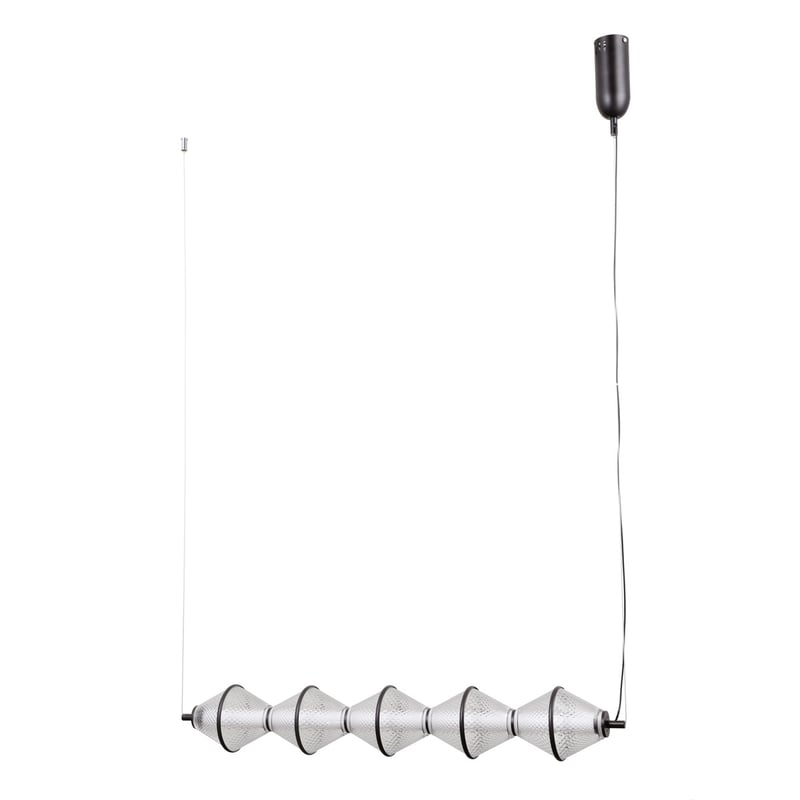 Lampa wisząca FUENTE LED 25W Ciepła biel 1576lm czarna matowa wym: 120 x 89 x 13 cm Italux