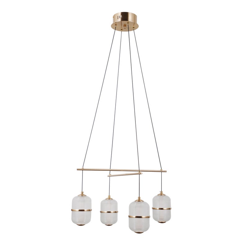 Lampa wisząca ALANI LED 24W Ciepła biel 1931lm złota wym: 110 x 56 x 56 cm Italux