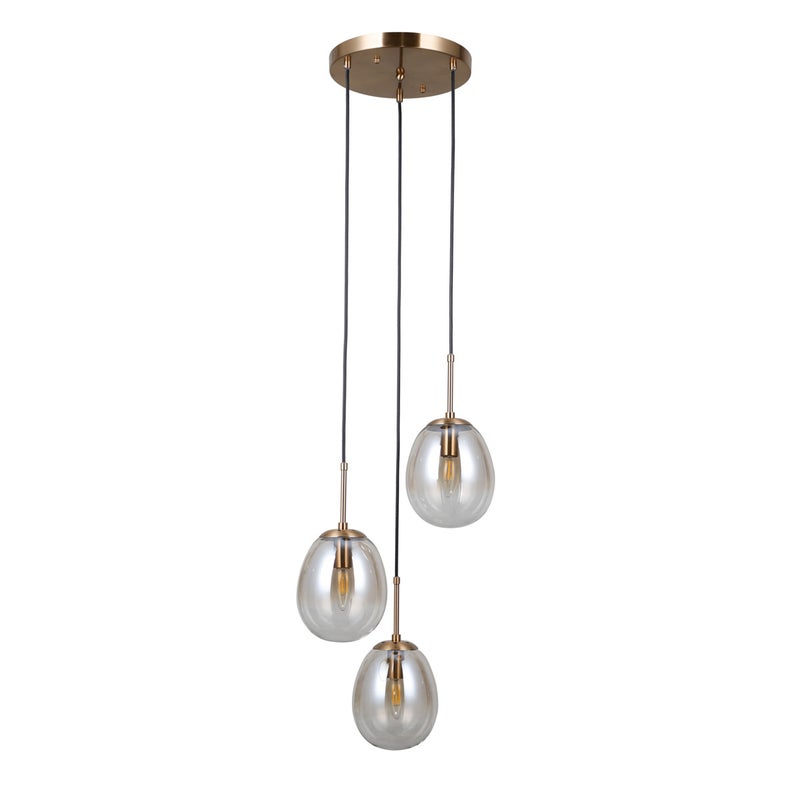 Lampa wisząca MEOLO złota 3 x E14 x 5W wym: 120 x 35 x 35 cm Italux