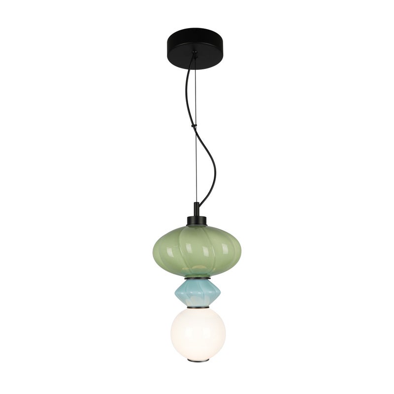 Lampa wisząca TORDI LED 8W Ciepła biel 903lm niebieska wym: 120 x 20 x 20 cm Italux