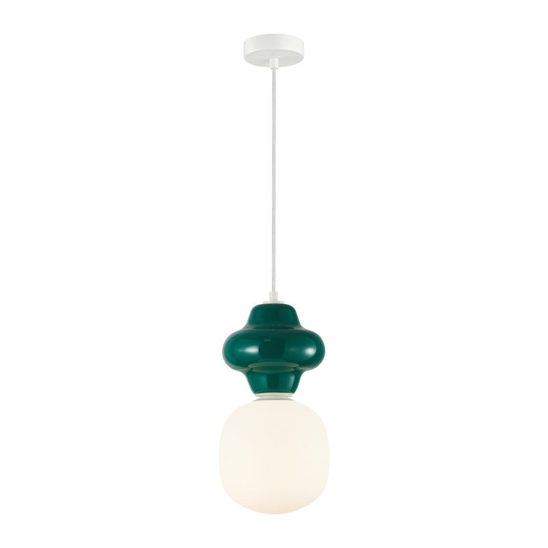 Lampa wisząca LATERA zielona 1 x E14 x 40W wym: 120 x 18 x 18 cm Italux