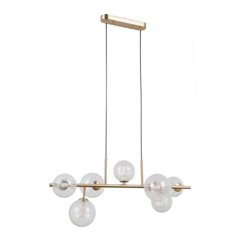 Lampa wisząca TOLEDO złota 7 x G9 x 5W wym: 120 x 75 x 38 cm Italux