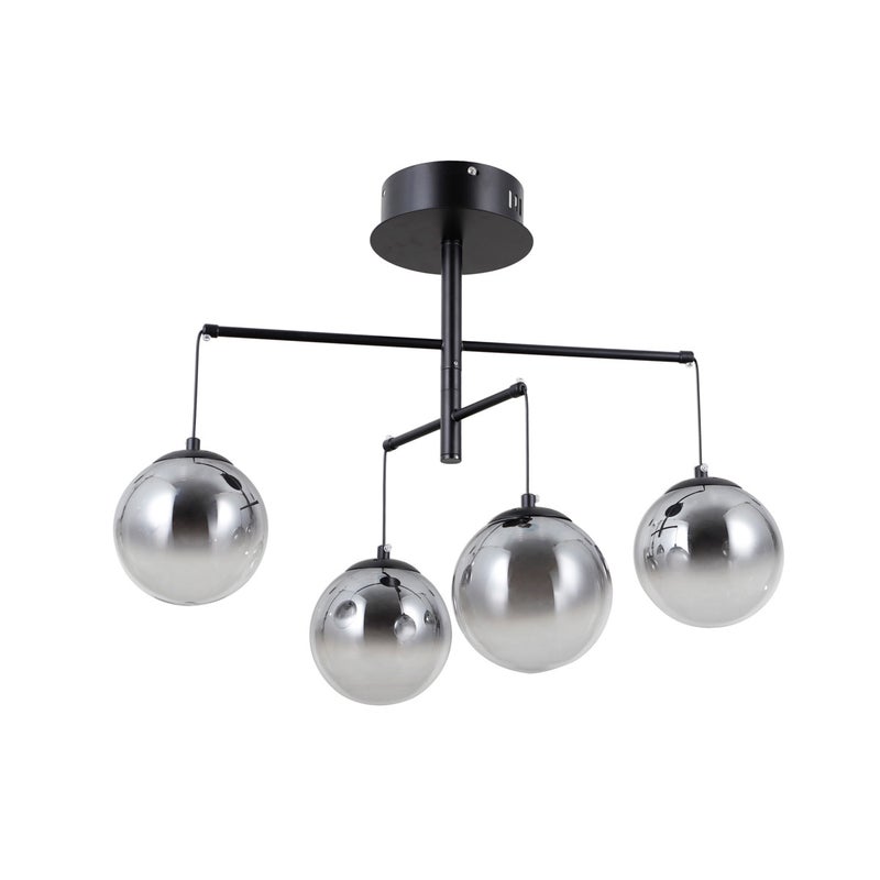 Lampa wisząca VELADA LED 20W Ciepła biel 1810lm czarna matowa wym: 47 x 57 x 57 cm Italux