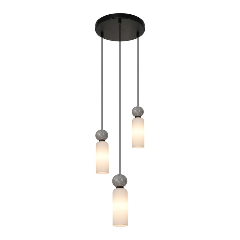 Lampa wisząca SANTOS czarna matowa 3 x G9 x 40W wym: 173,5 x 25 x 25 cm Italux