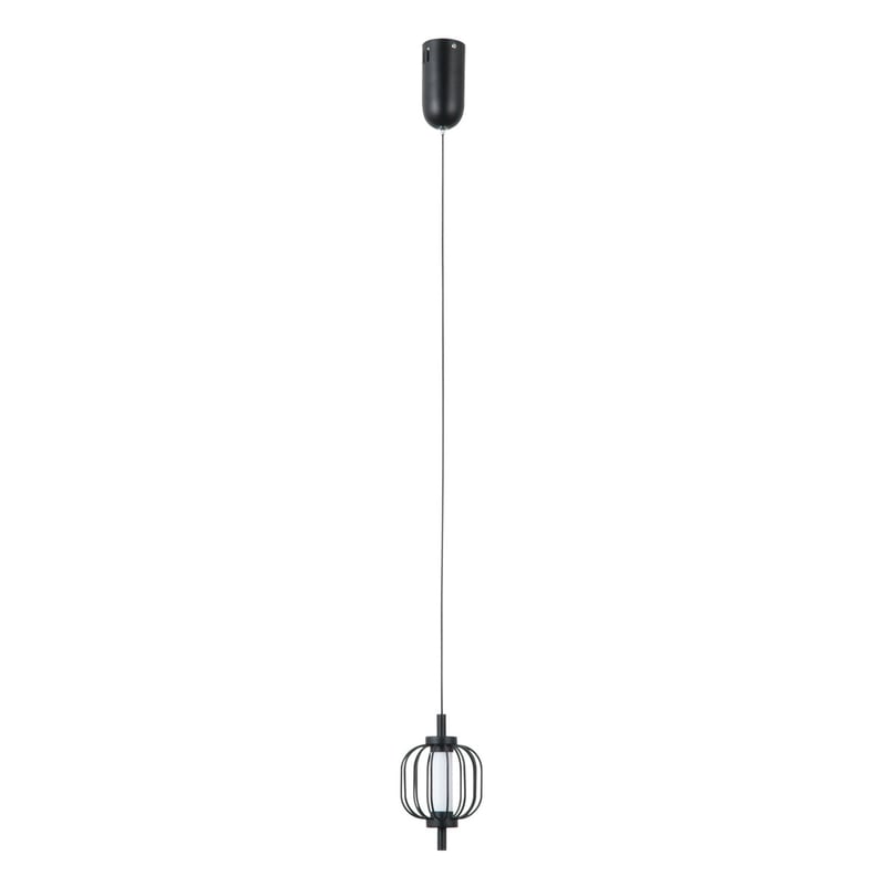 Lampa wisząca PEDRO LED 4W Ciepła biel 267lm czarna matowa wym: 120 x 11 x 11 cm Italux