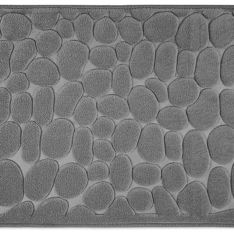 Mata łazienkowa z pianki memory, antypoślizgowa - Mata łazienkowa 50 x 80 cm - Szara