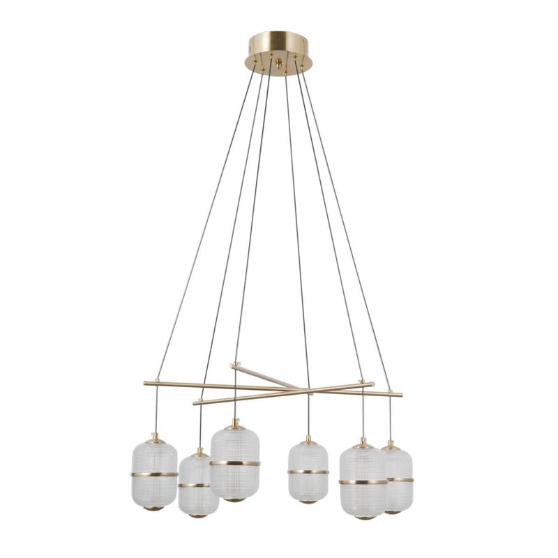 Lampa wisząca ALANI LED 32W Ciepła biel 2496lm złota wym: 110 x 66 x 66 cm Italux