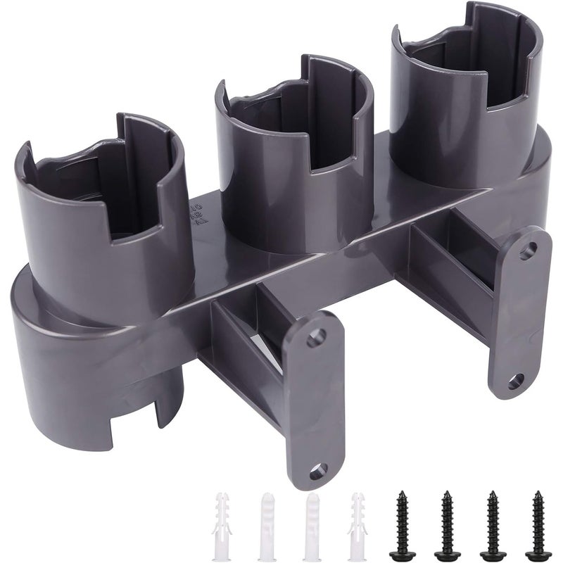 Zestaw adaptera do odkurzacza Dyson V10 V8 V7, dodatkowy uchwyt ścienny, zamienny uchwyt ścienny do odkurzacza Dyson (szary, zawiera