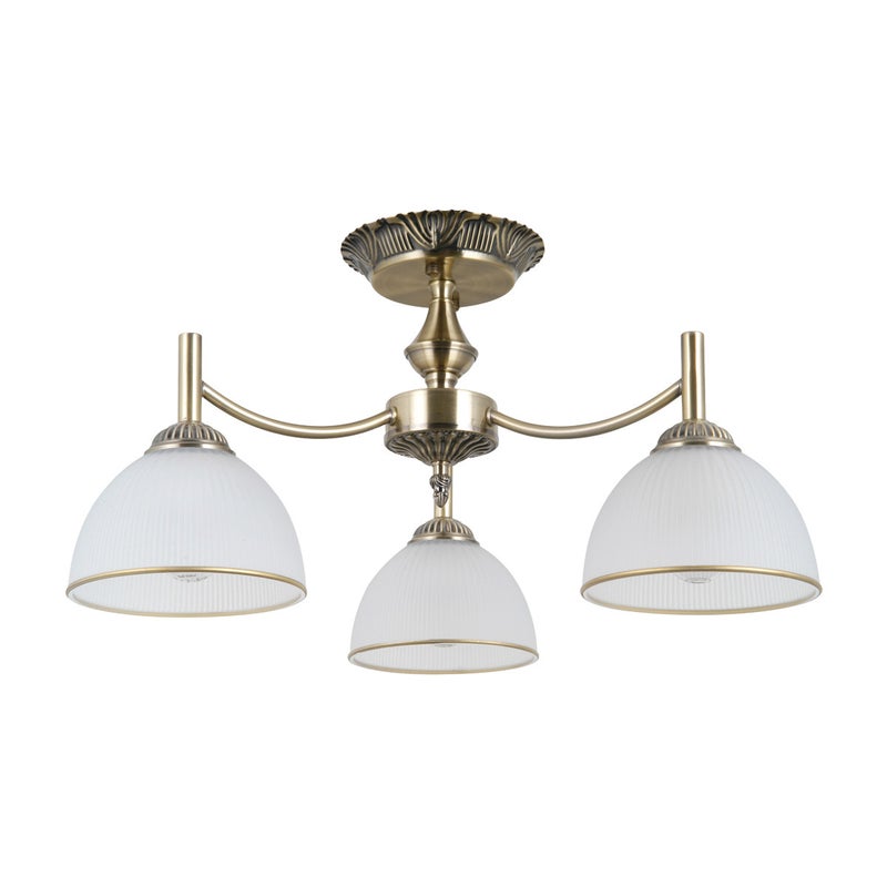 Lampa wisząca FENER antyczny mosiądz 3 x E27 x 40W wym: 28 x 52 x 52 cm Italux